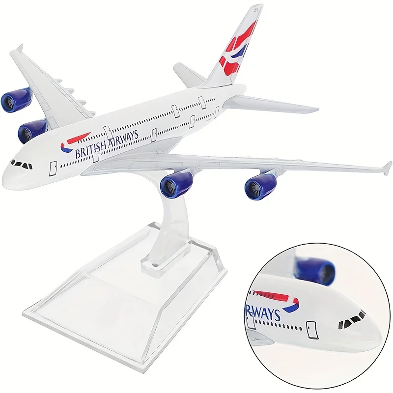 A380Airplane Model Toys Air Bus Original Metal Airplane Model Plane Toy Boeng Plane For Collection Gifts Decorate Craft Ornament