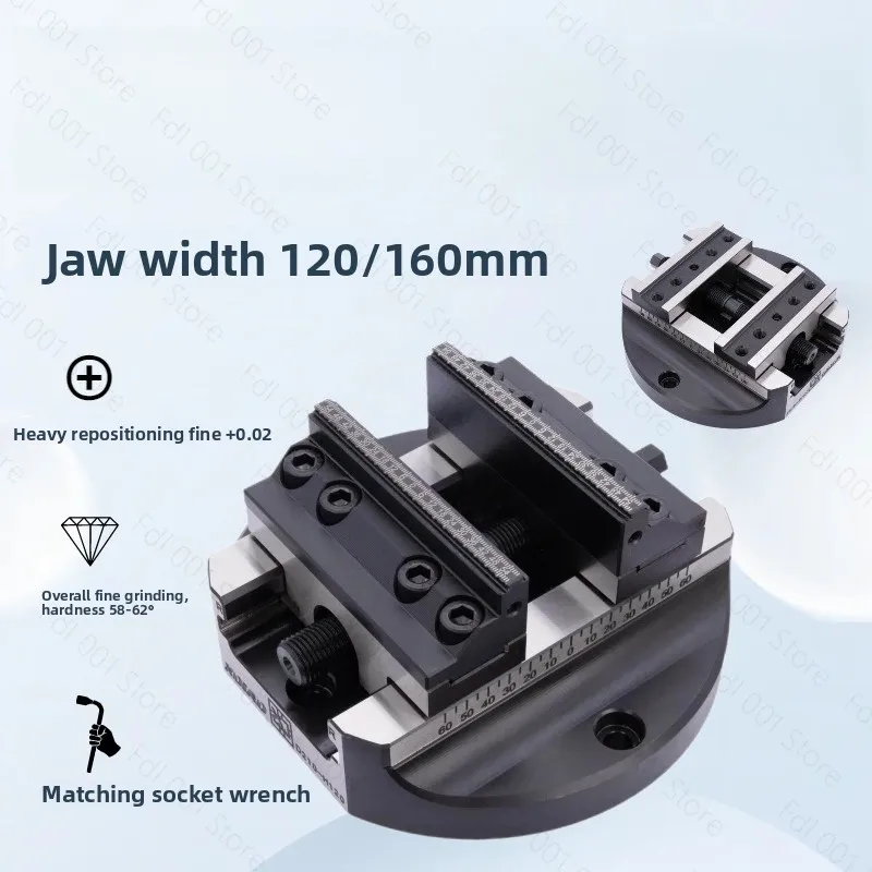 5-Axis vice 4-axis diameter 180 self-centering vice Xindian precision CNC5-axis fixture can be replaced with self-made jaws