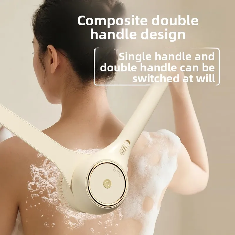 Rotating Multi-functional Bath Brush, Waterproof Lazy Bath Brush, Back Rub Bath Instrument Household