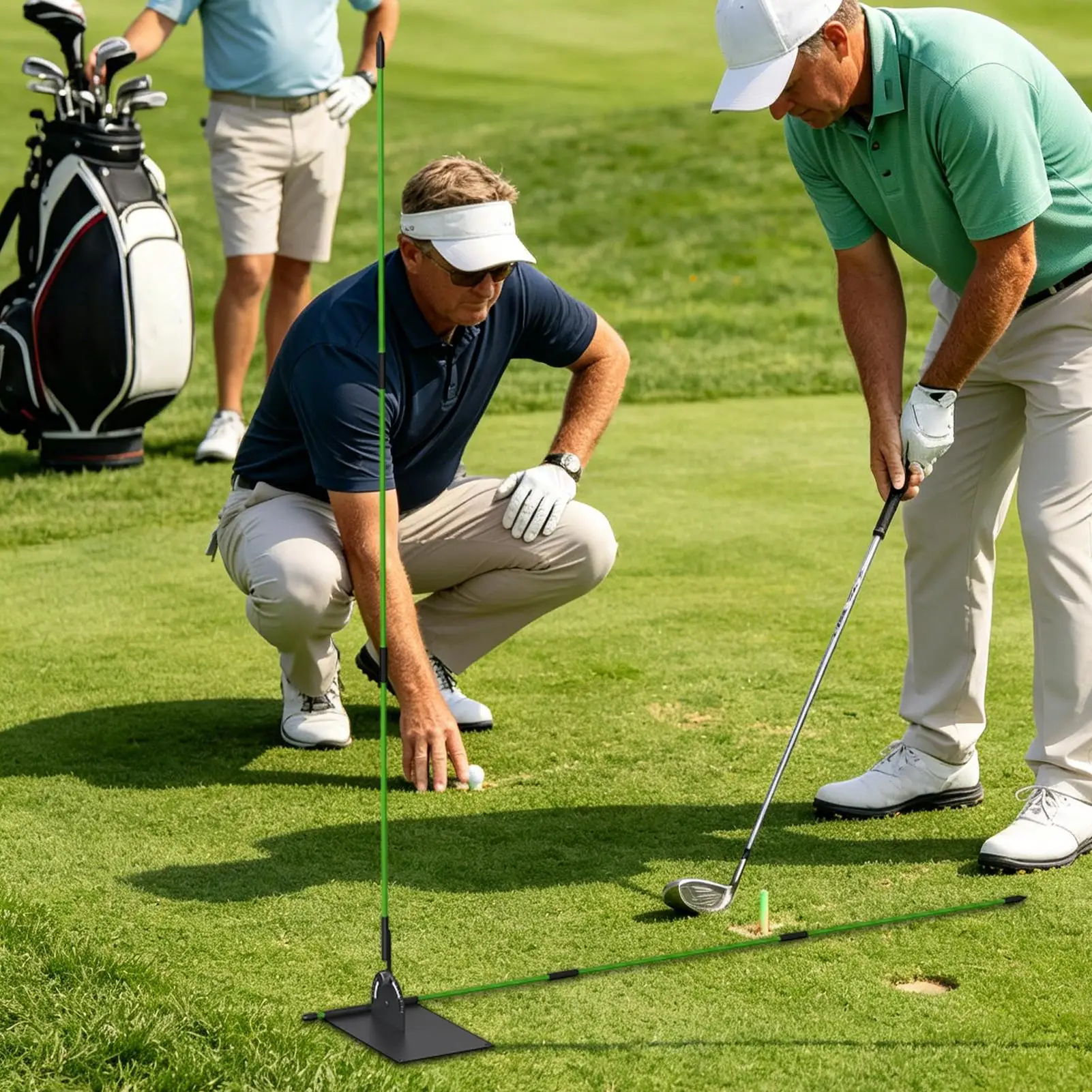 support-de-baton-d'alignement-de-golf-reglable-a-180-degres-aide-portable-a-l'entrainement-de-golf-pour-l'alignement-du-swing-et-le-putting-pour-hommes-et-femmes-golfeurs