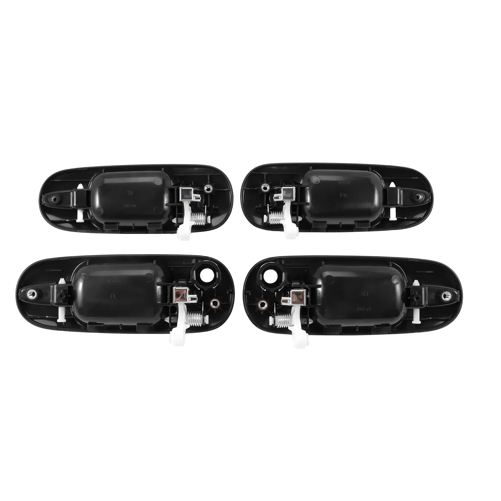 72140ST0J02 4 unidades preto cromado exterior maçaneta da porta conjunto 72180ST0J02 para Honda CR-V CRV 1997 1998 1999 2000 2001