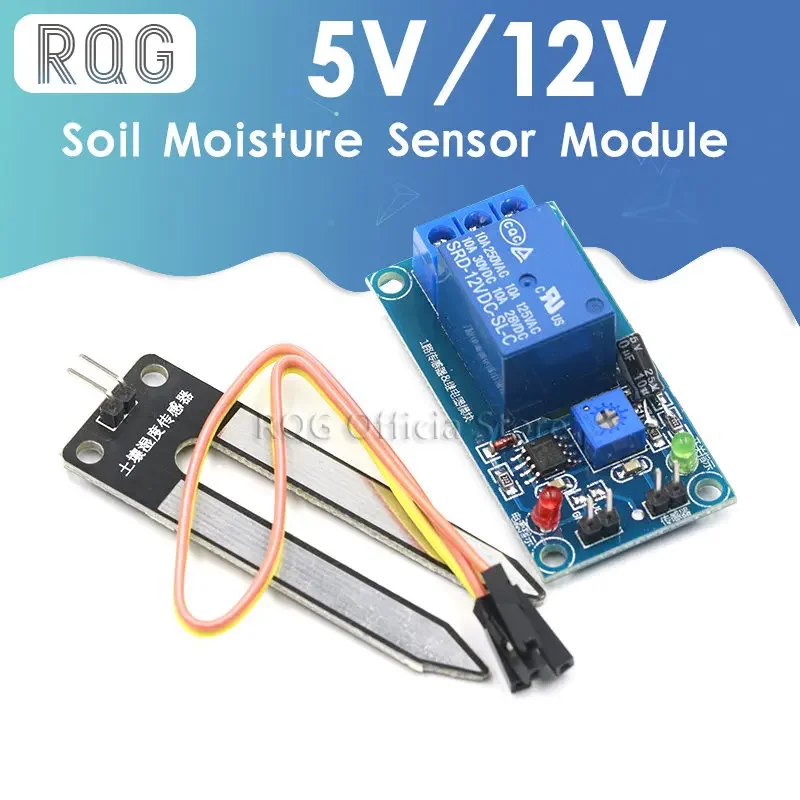 NEW DC 5V 12V soil moisture sensor relay control module Automatic watering of the humidity starting switch for aduino