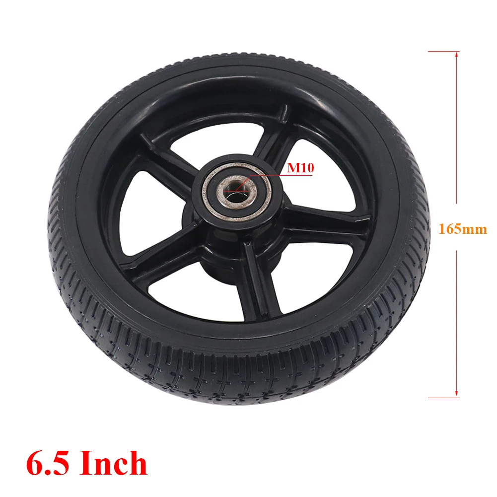 6.5 Inch Solid Wheels 6.5-inch Explosion Resistance Non-inflatable Tyre Wheels For Electric Scooters, Baby Carriage Accessories