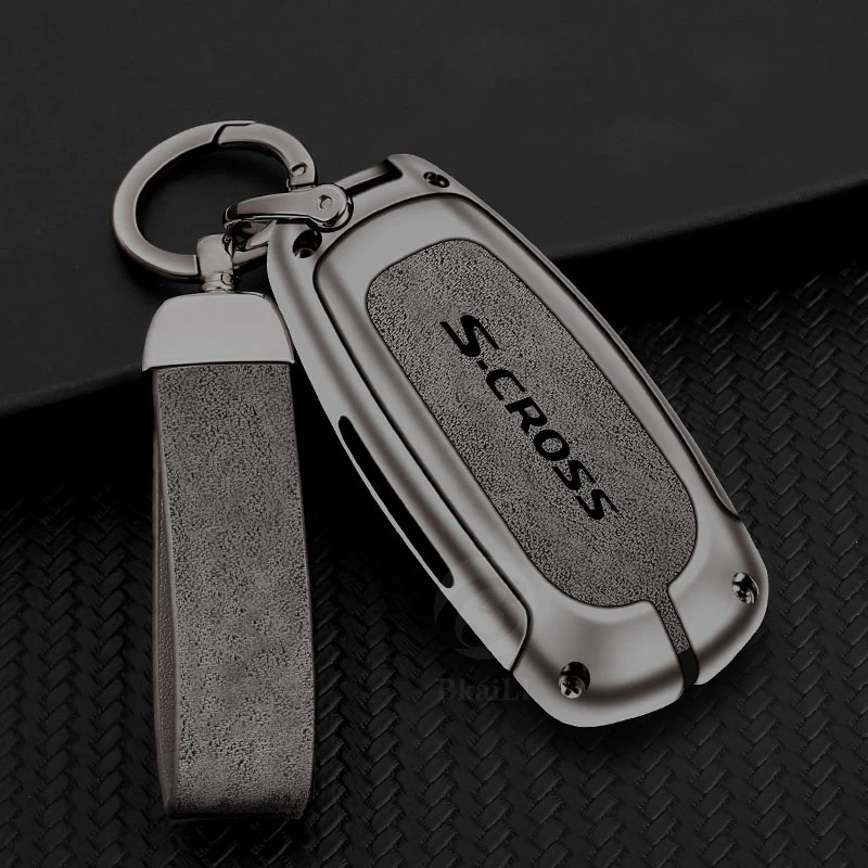 Car TPU zinc alloy key case suitable for Suzuki Snapto Fengyu S-Cross 2014 2015 2017 car key chain car key shell accessories