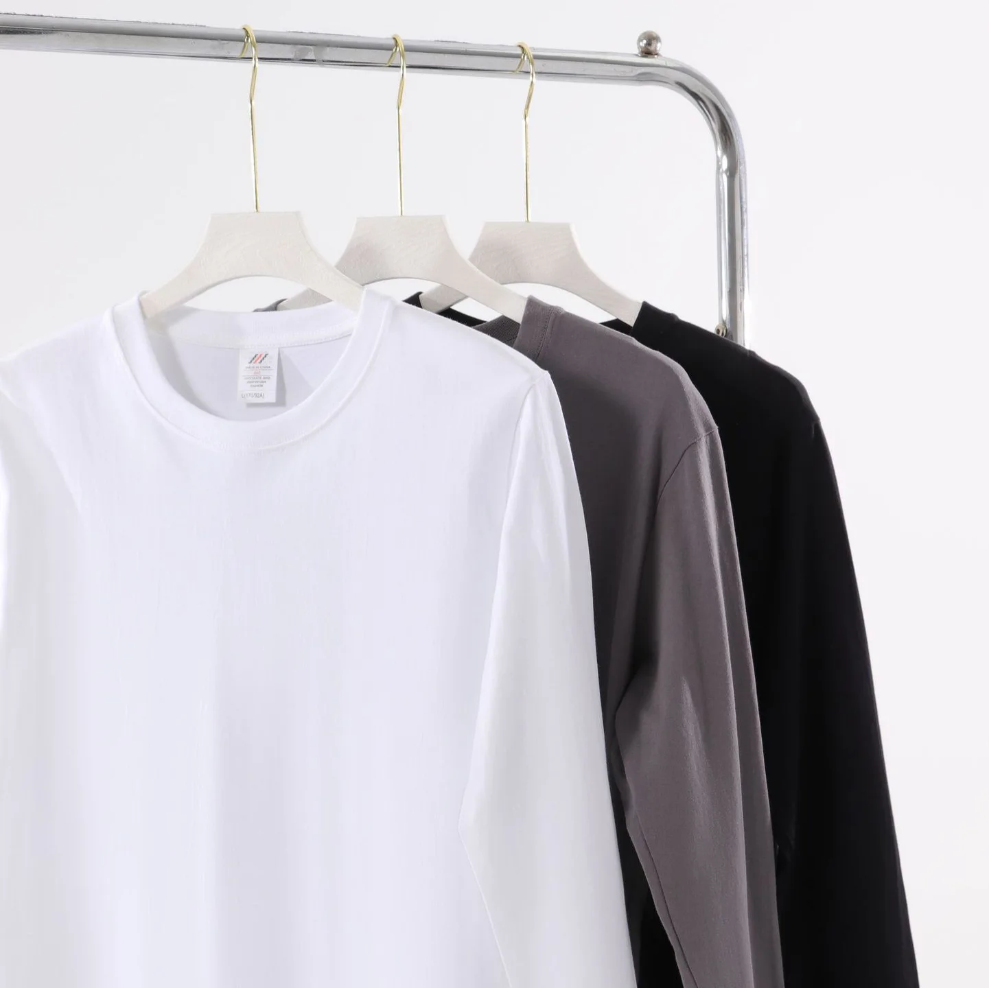 Women's T-shirt Long Sleeve O-neck Cotton Tshirt Harajuku Solid White Streetwear Korean Shirt Spring Autumn Shirt Tops Tees 2025 - Image 5