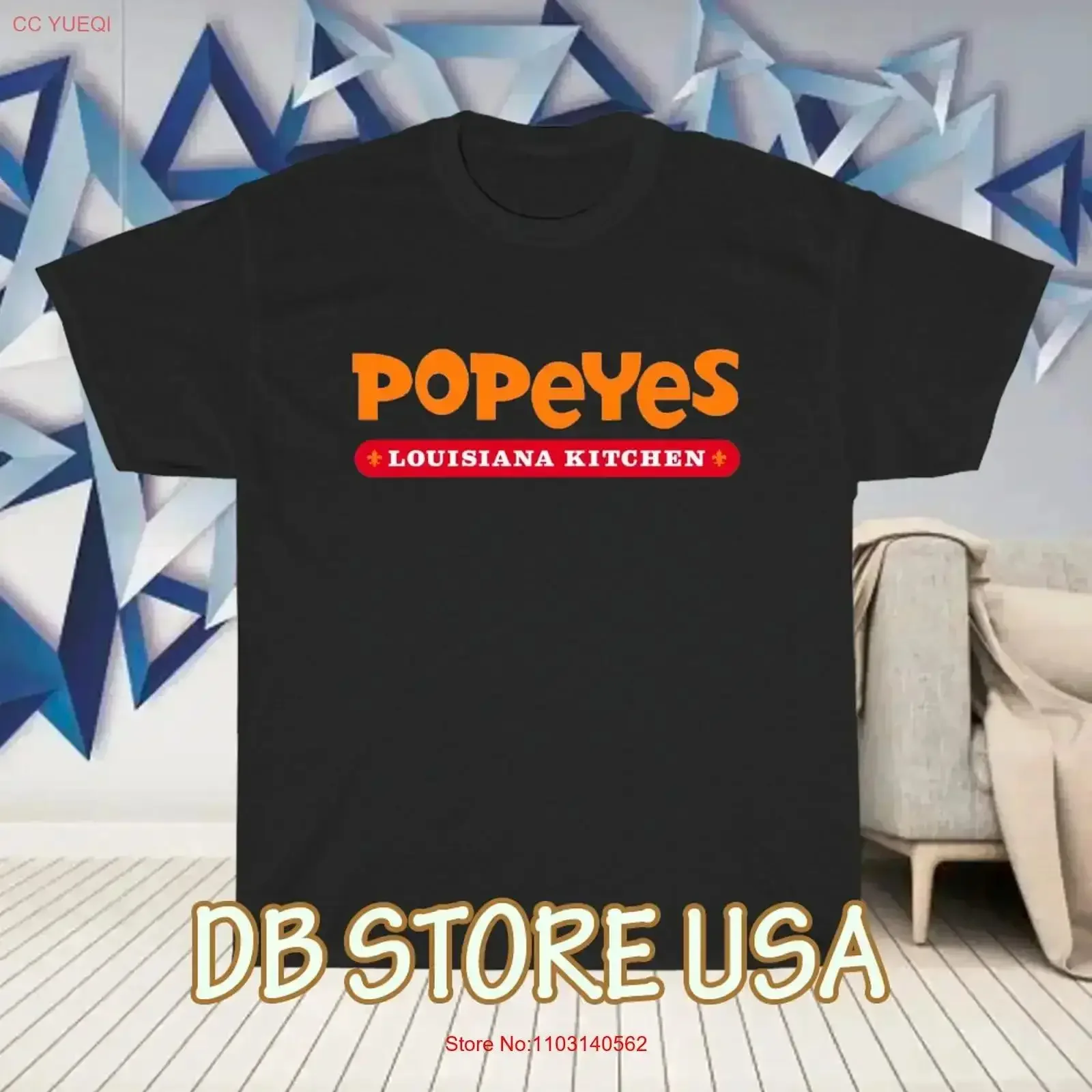 New Popeyes Restaurant Logo T Shirt Funny Size S to 5XL vintage Washed Breathable Slightly Top For Everyday Wear vintage Unisex