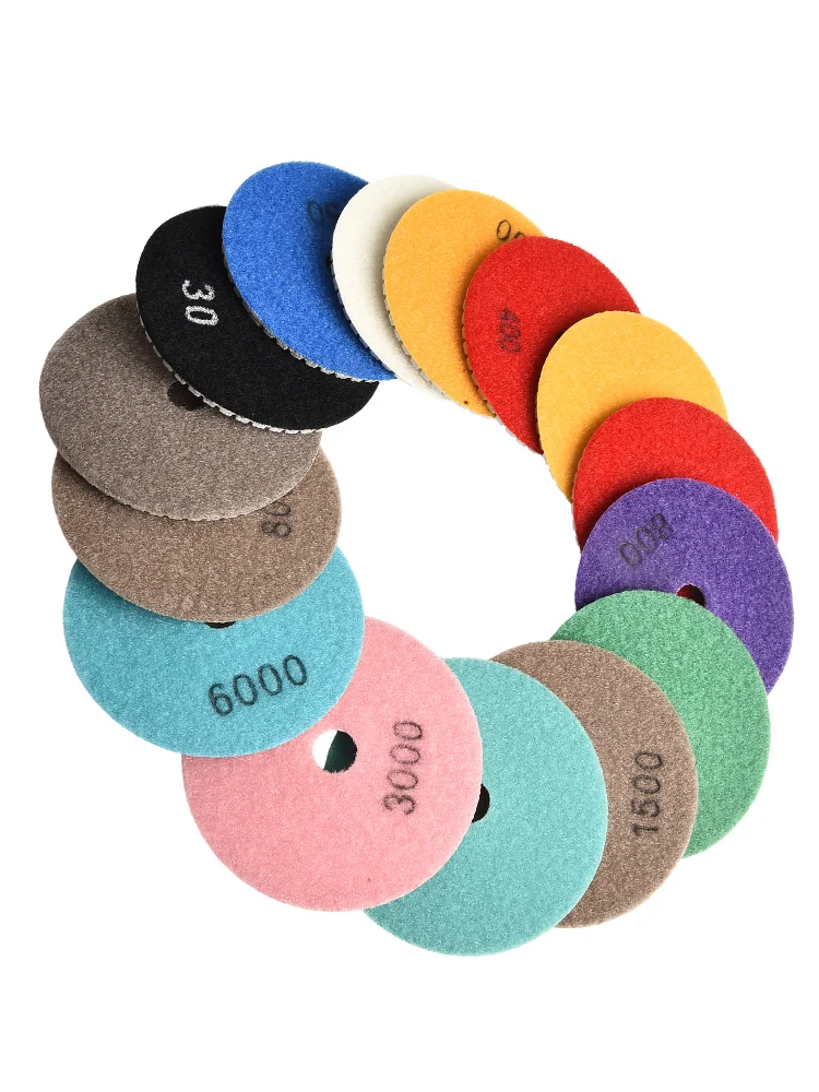

Inch PCS Granite Marble Wet Or Dry Polishing Concrete Marble Polishing Concrete Granite Marble Countertop Stones Floor Polisher