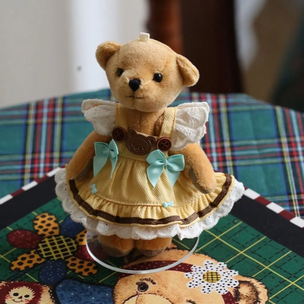 

Cotton Clothes Undershirt Solid Color Princess Dress 12cm Clothes Bow Fashion Style No Attributes Clothes Accessories