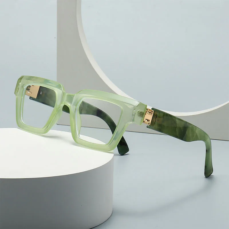 Fashion Square Dicken Rahmen Lesebrille Frauen Blau Licht Blockieren Presbyopie Brillen Für Männer Komfortable Computer Gläser – Detail 6