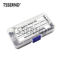 100/180/200PCS 6x6mm Micro Push Tact Switch Kit 6x6 Mini Tactile Toggle Touch Button PCB Momentary 4pin Pushbutton