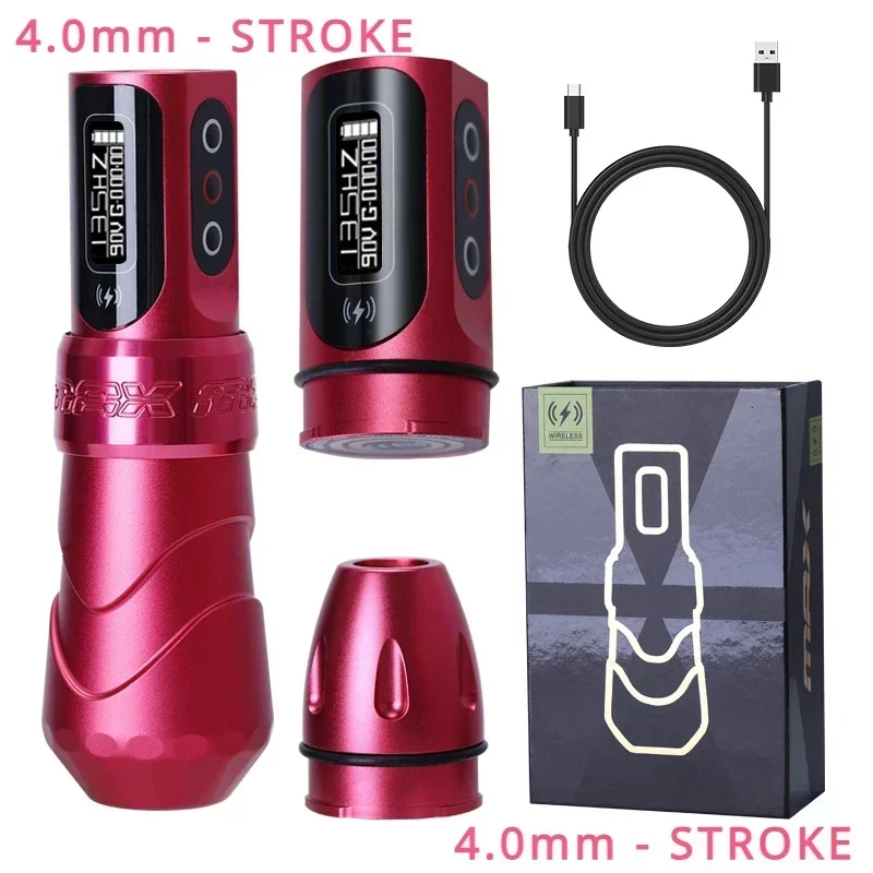 

4.0mm stroke New Wireless Battery Tattoo Machine Pen Tattoo Permanent Makeup Tattoo Artist for Human Body Depiction 2400mAh