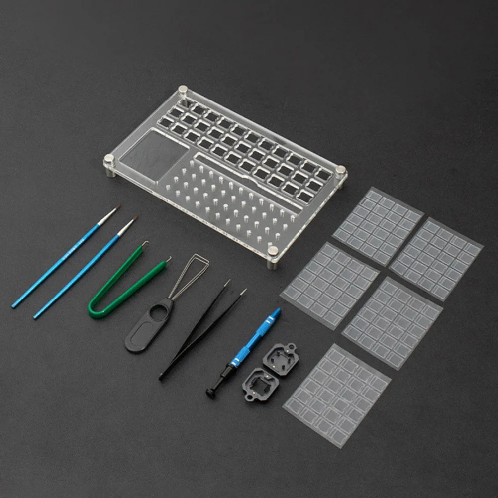 Switch Tester Opener Key Caps Tool Acrylic Lube Station Removal Platform Keycaps Puller Mechanical Keyboards DIY Kit B