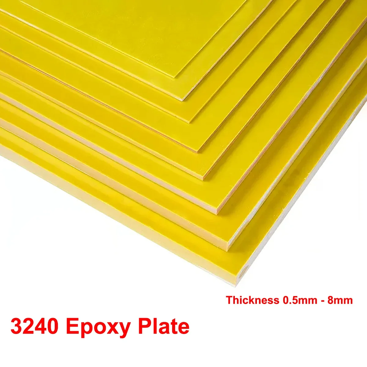 

1Pcs Epoxy Plate High Temperature Resistant 3240 Fiberglass Fiber Glass Sheet Thickness 0.5-8mm For Circuit Insulation Board DIY