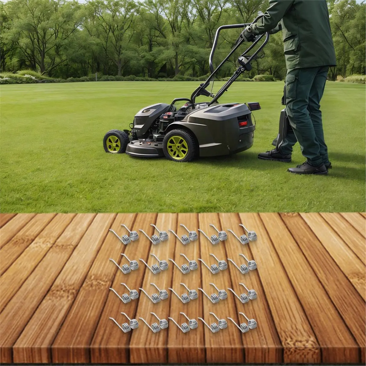 COFA 36PCS 29272 Replacement Dethatcher Tines for Greenworks 27022 2500600G Spring Steel Excavator Compatible Lawn Mowers