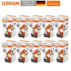 10pcs osram h11 12v 55w PGJ19-2 3200k 64211 linha original lâmpada halógena farol auto lâmpada oem qualidade alemanha 64211l atacado