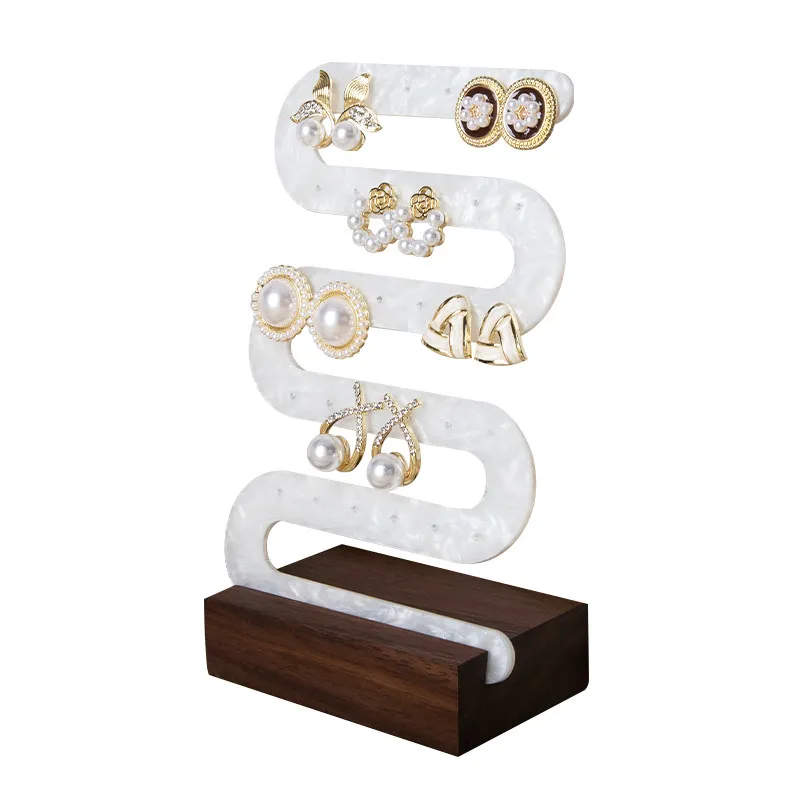 

1 шт. акриловая подставка для сережек, подставка для пусет и сережек-гвоздиков, выставочная подставка для прилавка, настольная подставка, реквизит для фотосъемки