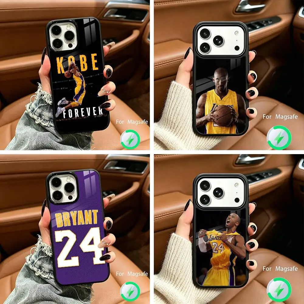 

Forever-K-Kobe- B-Bryant 24 Wireless charging phone case compatible with iPhone 17/16/15/14/13/12/11