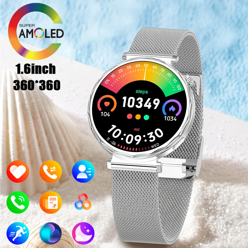 

2025 new ultra narrow bezel women's smartwatch 360*360 high-definition health tracker voice call smartwatch for women for Xiaomi