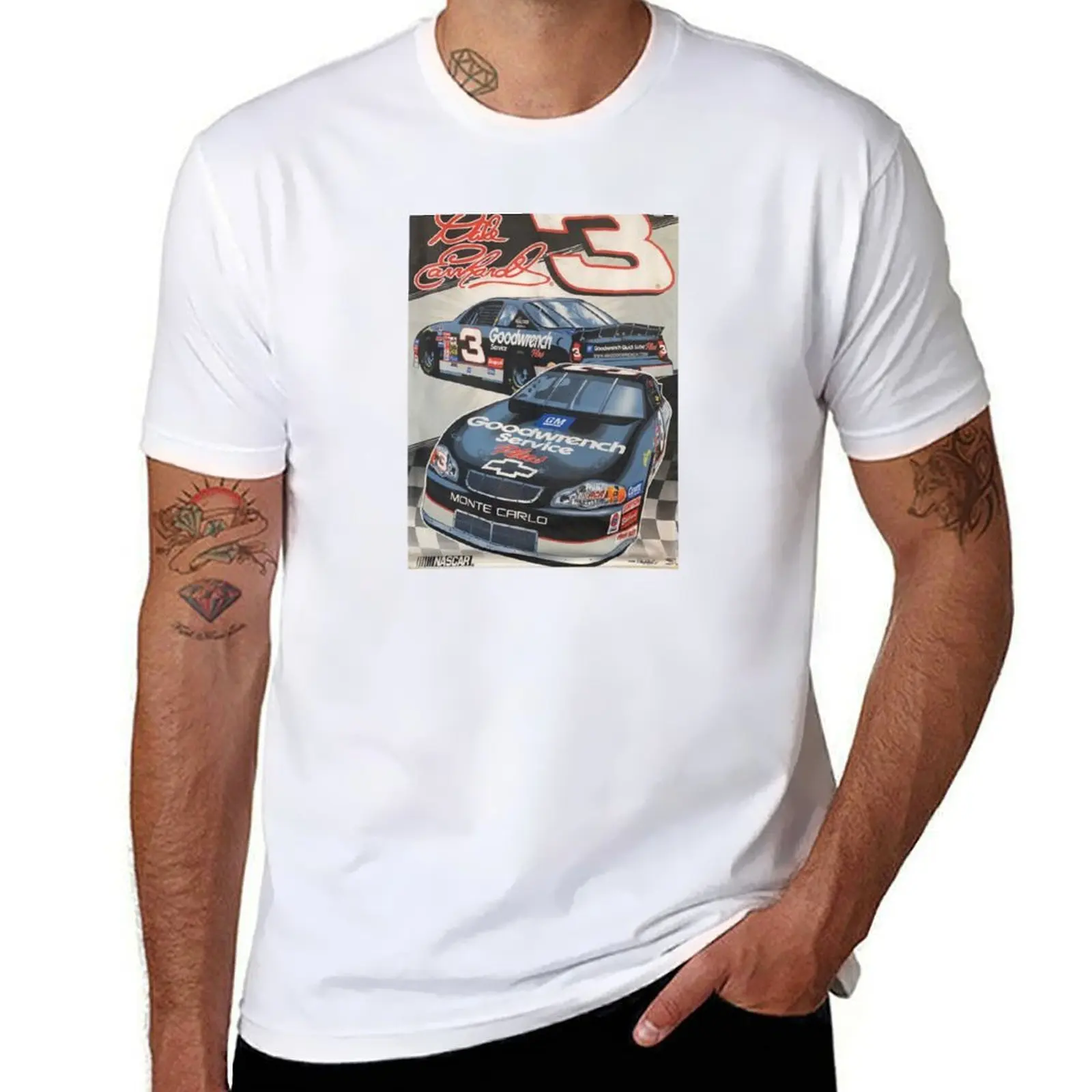 

Dale Earnhardt The 3 Car T-Shirt t shirts for man graphic tees cotton t shirt man T-Shirt