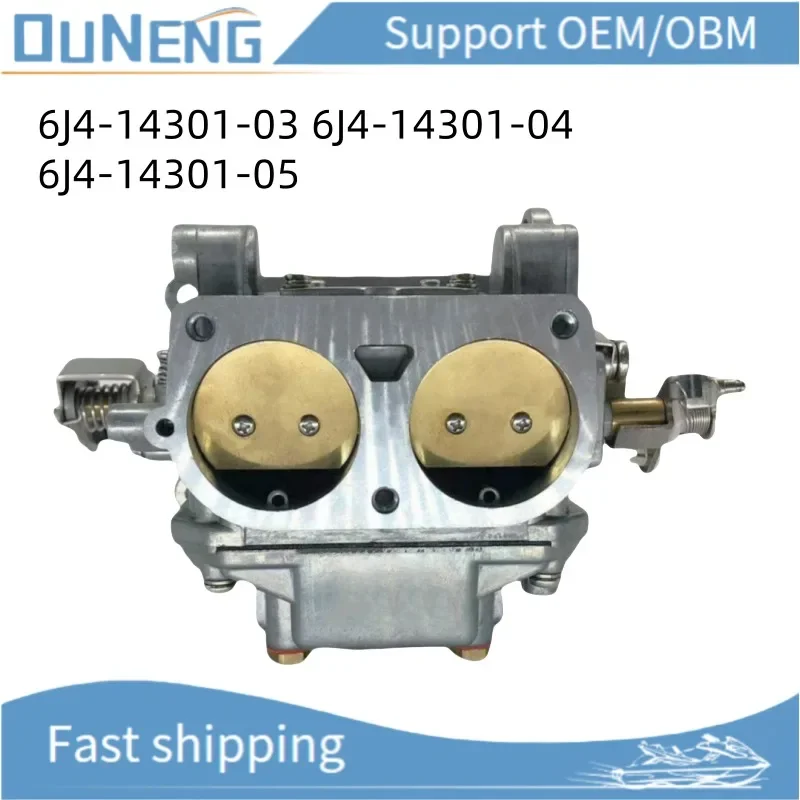 

OUNENG Brand NEW 6J4-14301 Carburetor Assy Yaha Ma E40J 40HP Outboard Engine 6J4-14301-03 6J4-14301-04 6J4-14301-05