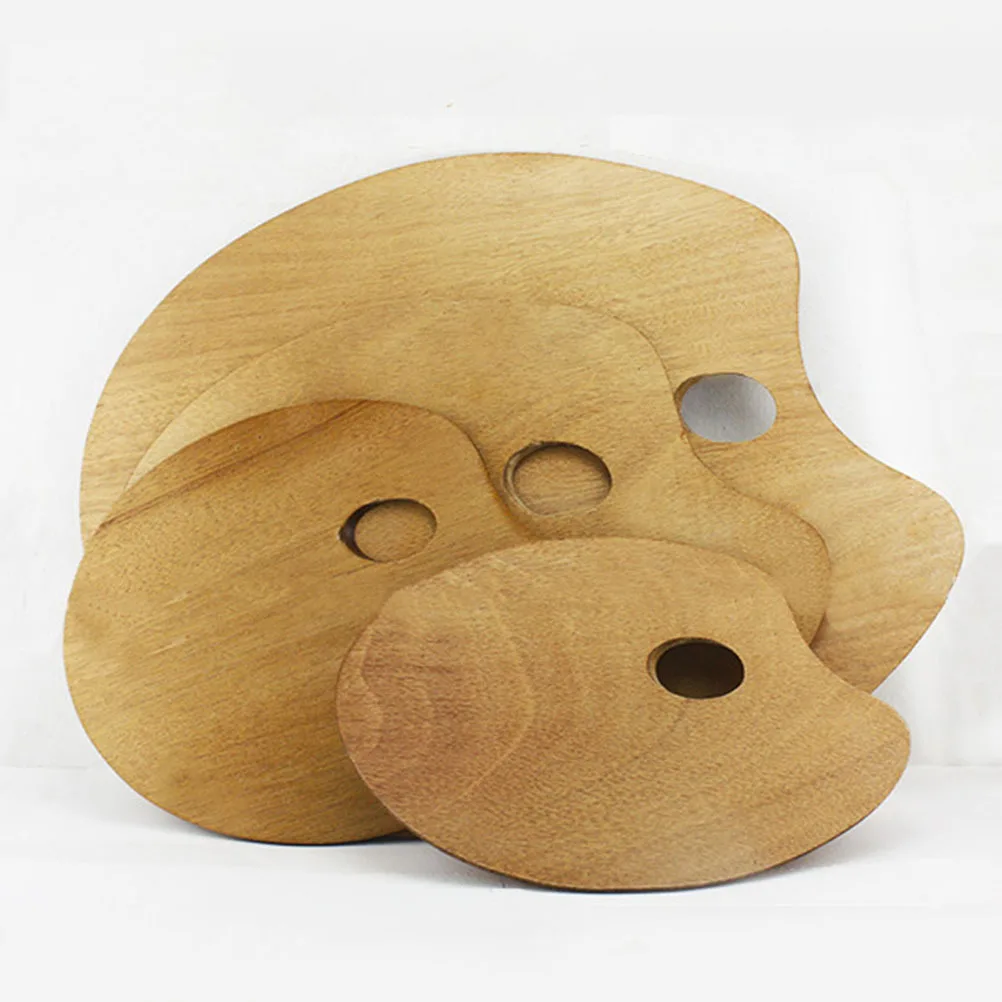 

Wooden Oval Oil Painting Palette 30x40cm Vintage Style Durable Smooth Surface Art Supplies Wood Painting Palette Acrylic Drawing