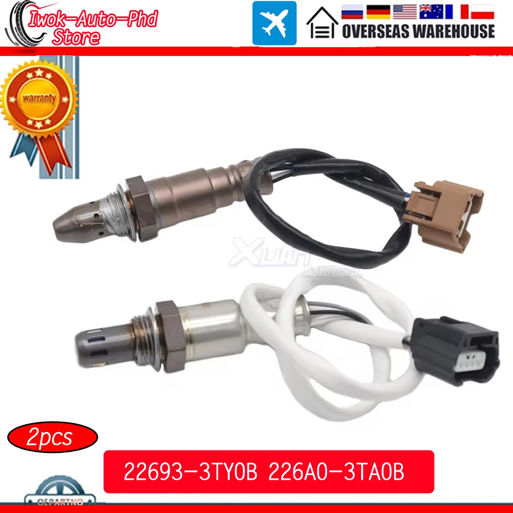 

Oxygen 02 Sensor 22693-3TY0B 226A0-3TA0B for Nissan 2.5L Altima 2015 2016 2017 2pcs Upstream & Downstream