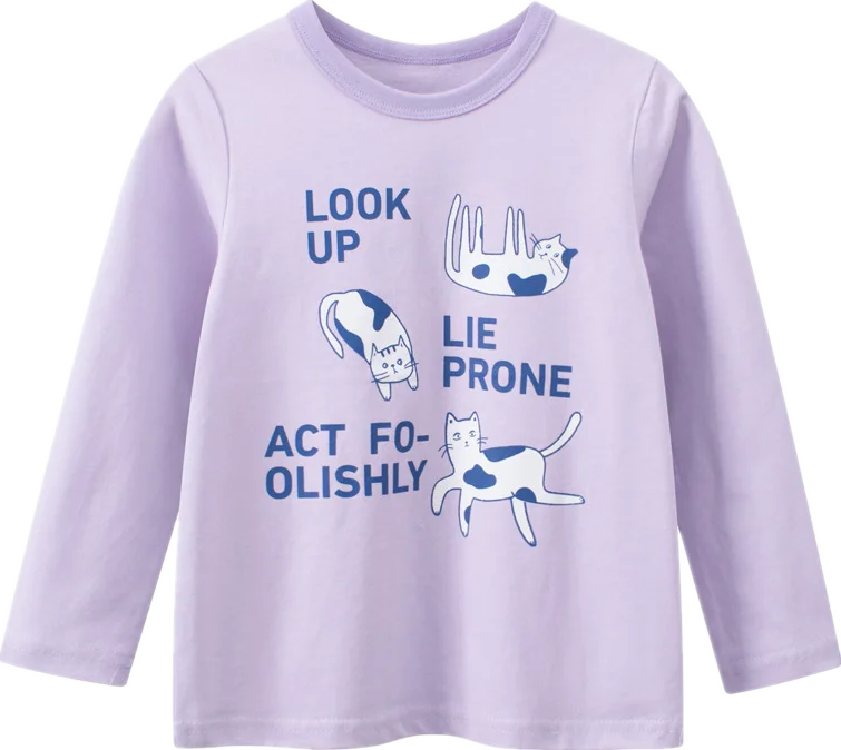 Girls Long Sleeve Cotton T Shirt Cute Cartoon Bear Letter Print Raglan Tops Color Block Casual Shirt for Kids Spring Autumn