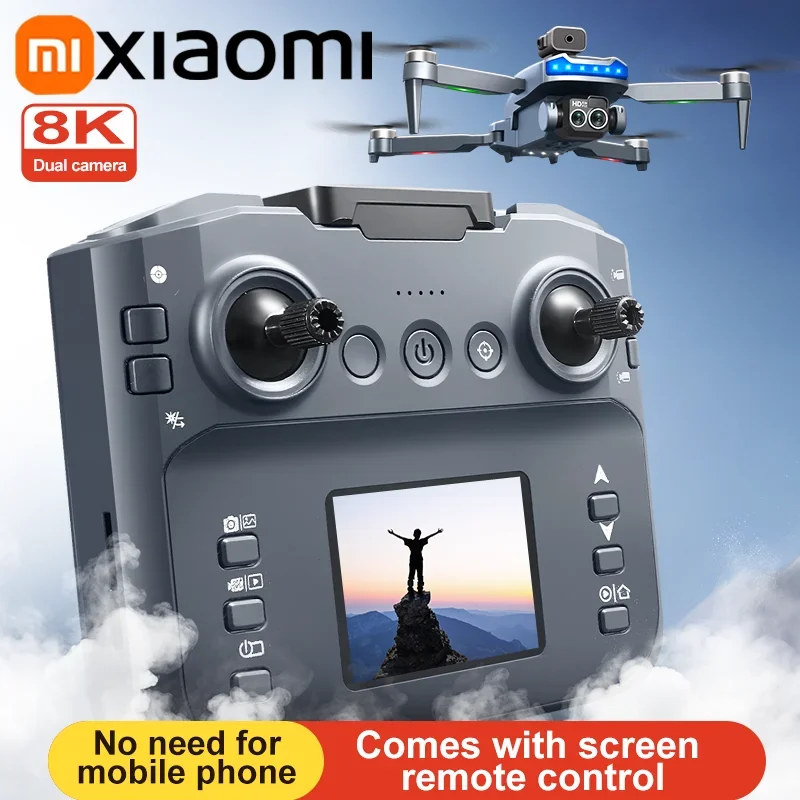 Xiaomi P15 MAX Drone Professionele 8K Antenne HD Obstakel vermijden met groot scherm Afstandsbediening Opvouwbare borstelloze motordrone