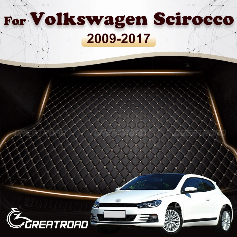 

Car trunk mat for Volkswagen Scirocco 2009 2010 2011 2012 2013 2014 -2017 Cargo Liner Carpet Interior Parts Accessories Cover