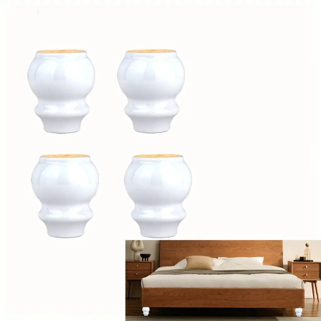 Height 8cm 4pcs Wooden Furniture Legs Sofa Legs Replacement Furniture Feet Couch Chair Sofa Dresser Bed legs