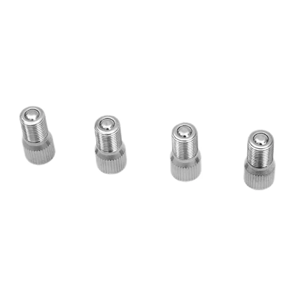 4pcs Valve Stem Extension 19X9mm Chrome Plated Brass  M8X0.8 thread Valve cap stem For Car Truck Tyre Wheel pressure test