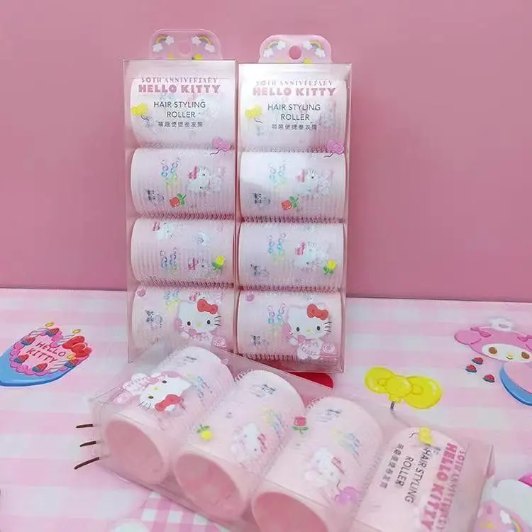 Hello Kitty Pochacco Anime Kawaii Sanrio Curling Iron Cute Hair Accessory Tube Decoration Lovely Pendant Gifts for Kids
