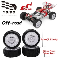 4PCS YSIDO RC Off-road Car Tires 82mm Front Rear for HSP Wltoys HPI Redcat Traxxas Axial Tamiya TT02B 1/10 1/12 RC Racing Car