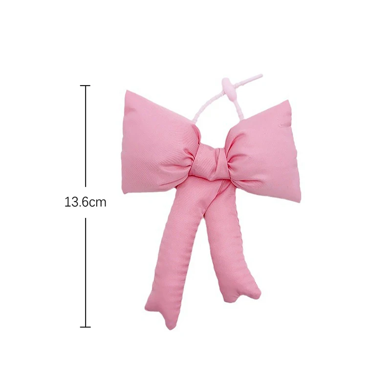 Fashion Checkered Bow Keychain Pendant Solid Color Bow Keychain For Women Girls Cute Sweet Bag Decoration Accessories Gifts