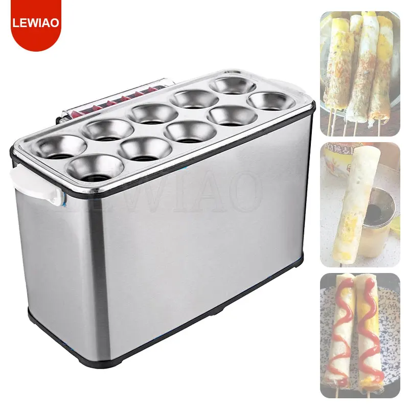 Commercial Non-Stick Breakfast Egg Sausage Maker Hot Dog Egg Roll Sausage Machine