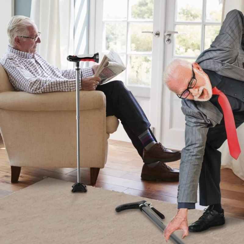 Underarm Crutches Foldable Rehabilitation Walking Aid Shock Absorbing Support Crutch for Post Surgery Mobility Recovery