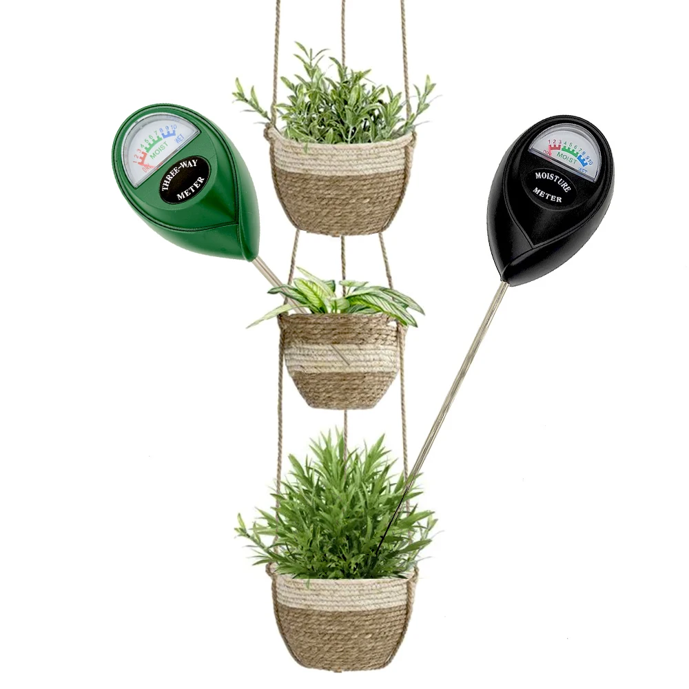 Soil Dry Meter Wet Tester Metal Probe Gardening Soil Moisture Sensor Intensity Measurement Analysis Outdoor Plant Hygrometer