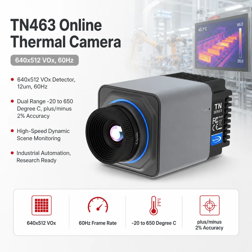 640x512 Online Thermal Camera Uncooled VOx 60Hz for Industrial Automation Research Measurement MSS-M-TN463