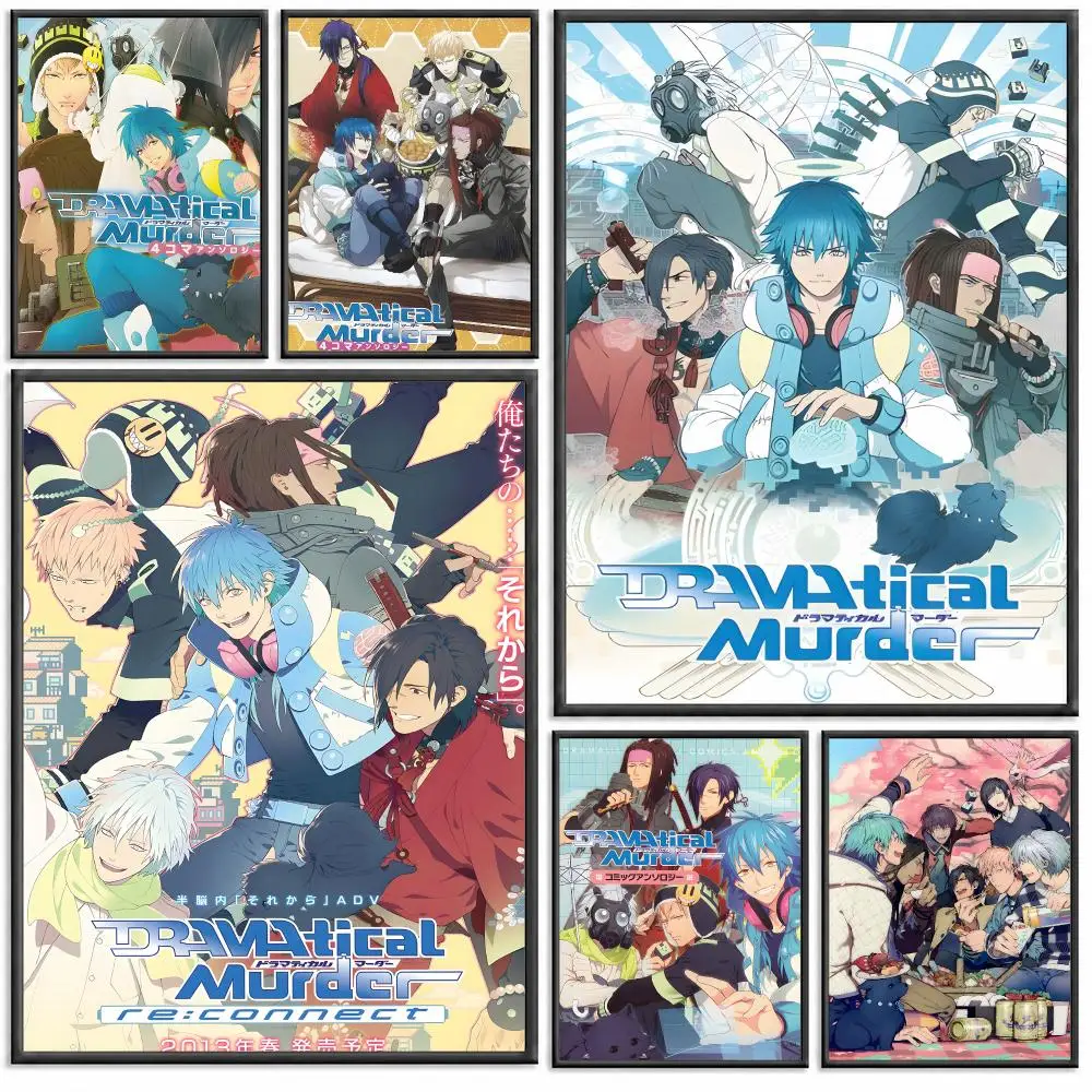 Game D-DRAMAtical Murders Poster Modern PP Paper Wall Decorative for Cafe Office Bar Home Wall Decor Gift