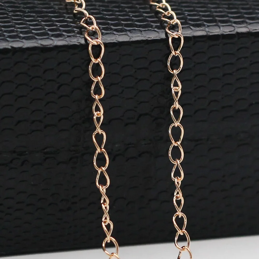 Beadsnice 925 Sterling Silver Chain Oval Chains for Necklace Making 1 meter/lot Handmade Jewelry Findings Components ID33870