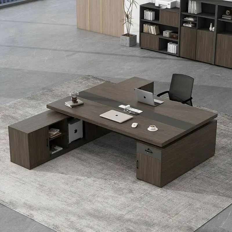 

Aesthetic Nordic Office Desk European Large Standing Modern Office Desk Cheap Portable Lshaped Escritorio Oficina Home Furniture