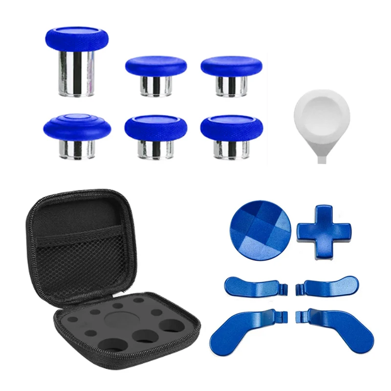 13 in 1 Metalen Duimknoppen Joystick Cap Voor Xbox One Elite Series 2 Controller 6 Swap Stick 4 Peddels en D-Pads Accessoires