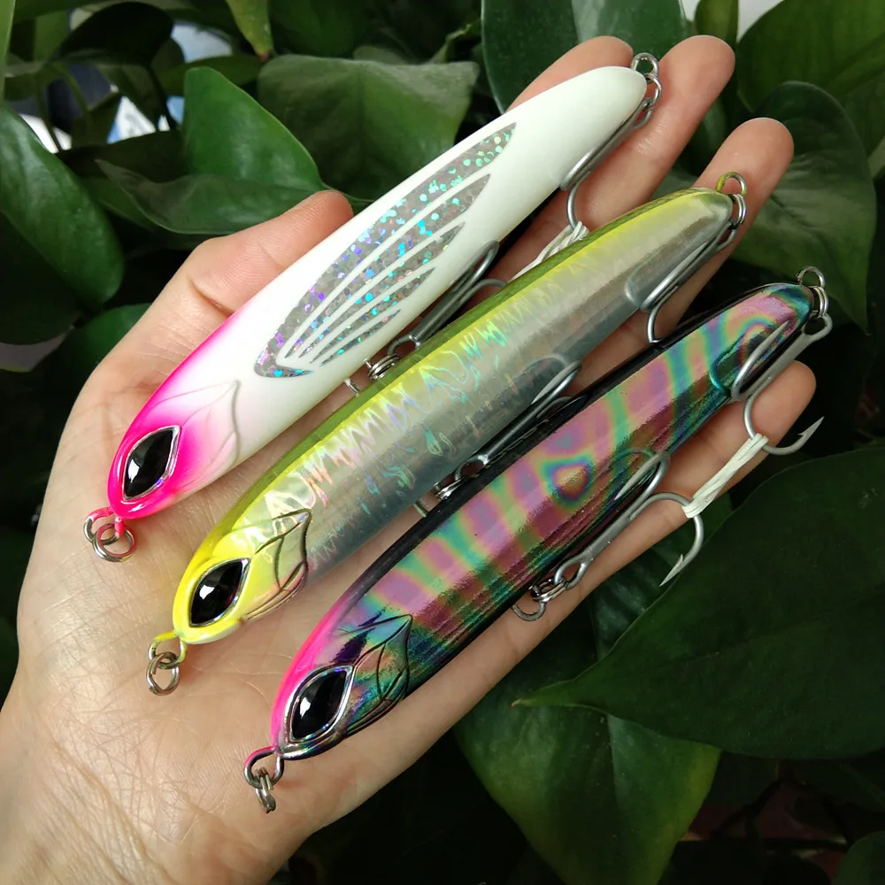 

Noeby 3pcs Sinking Heavy Stickbait Lure 130mm 81g Pencil Jigs Artist Sea Fishing Lure Hard Baits Saltwater Fishing Lures