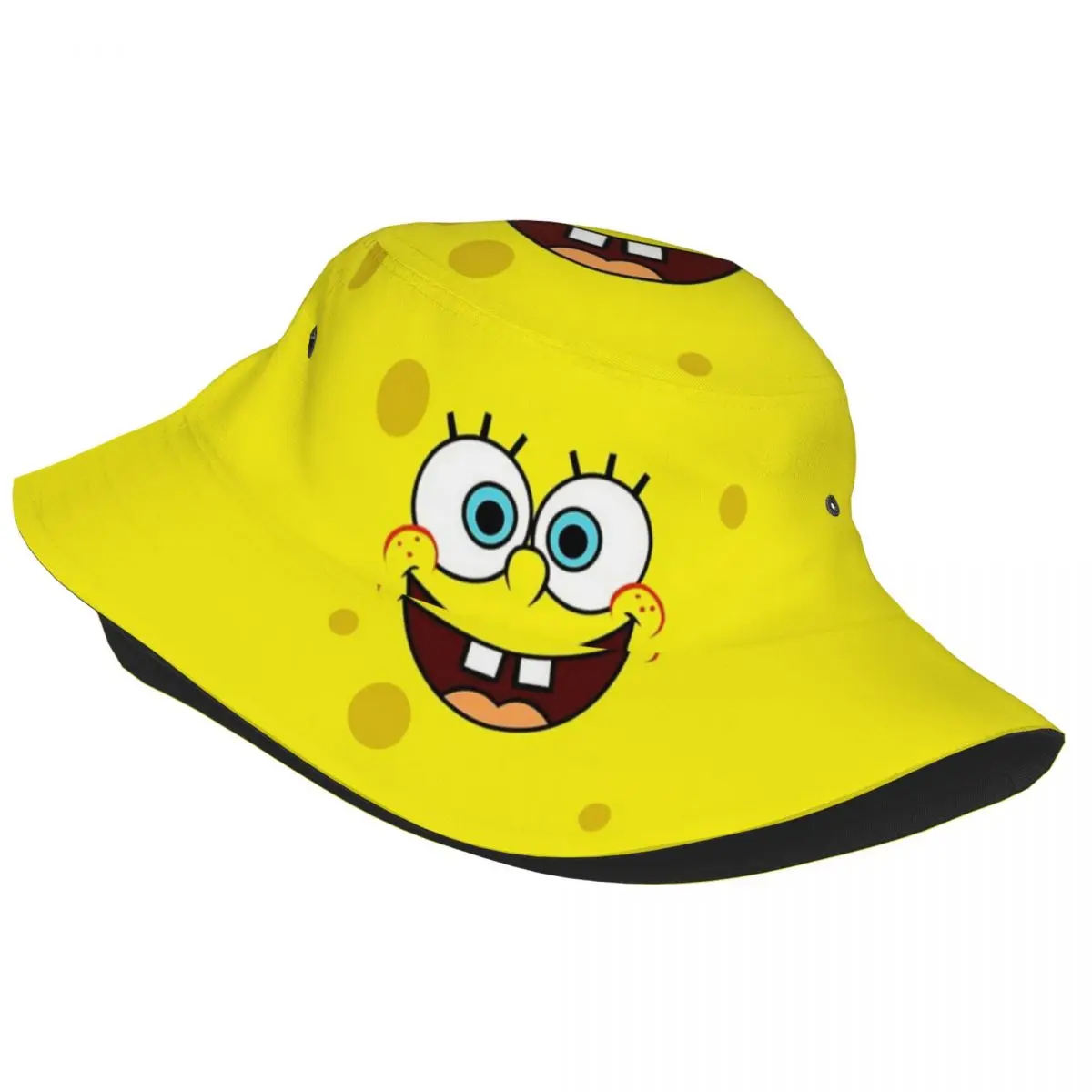 Trendy Spongebobed Bucket Hat For Woman Lightweight Fisherman Hat Cap Beach Headwear