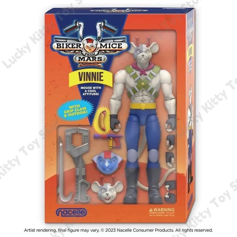 NACELLE 1/12 Ratones de motociclista de Marte Vinnie Modo Throttle Figura de acción de soldado de rata de 6 pulgadas