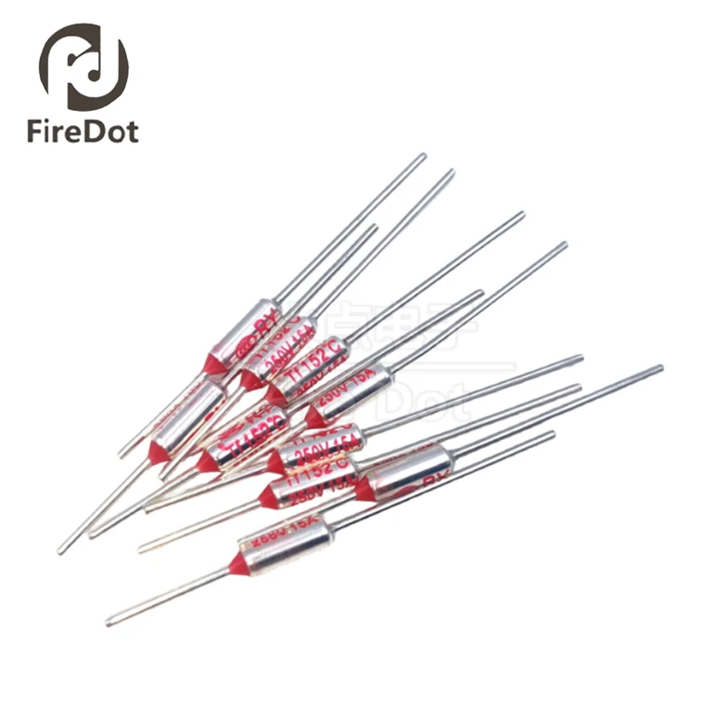 100pieces/1 bag Thermal protection RY TF185℃172/65/240/135 degrees 250V 10A temperature fuse wire for household electric rice co