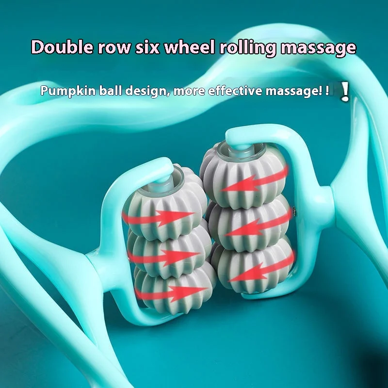 Afbeelding 4: 6-bal nekmassageapparaat met rolkneedfunctie Handmatige schoudermassage Cervicale wervelkolom en spierontspanning