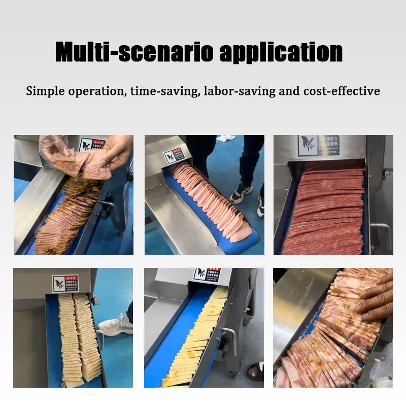 Heavy Meat Slicer Commercial Automatic Slicing Equipment For Braised Pork Cured Meat Bacon Stewed Beef Food Processing Plant view 4