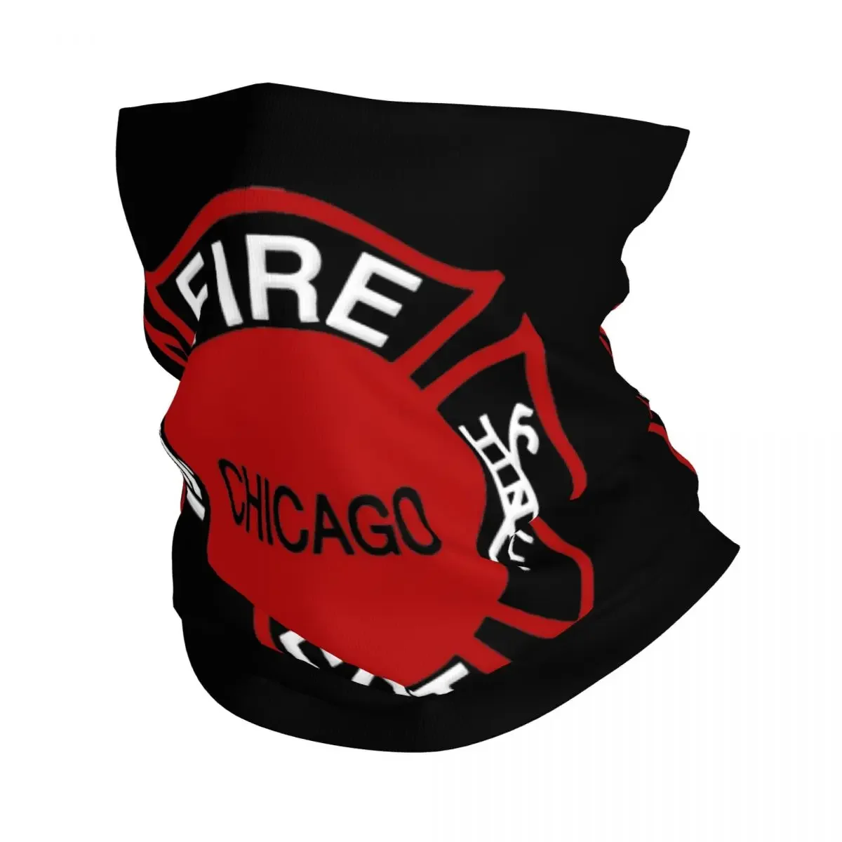 Cfd Chicago Unites States Firefighter Rescue Bandana Neck Cover Balaclavas Wrap Scarf Multifunctional Headband Hiking Adult