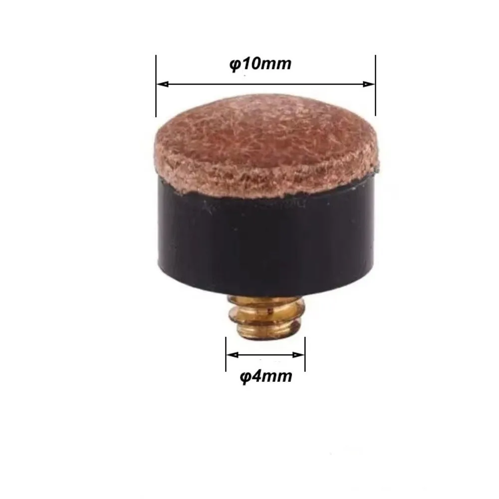 

10 мм наконечник для бильярдного кия, прочные наконечники, привинчивающиеся наконечники для бильярдного стержня, белые наконечники, замена наконечника для бильярдного кия